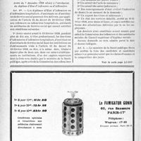 3419 - Page 3274-XIV - A travers l’officiel. Tarif pharmaceutique / Infirmiers