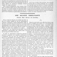 3426 - Page 3281 - Partie scientifique. Clinique chirurgicale. Le traitement des brûlures du crâne par courant électrique, M. J. -P. Tourneux / Une maladie embolisanté, Docteur Marc Maurat