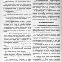 3472 - Page 9 - Tarifs des assurances sociales. I. Tarif limitatif de réassurance des Caisses d’Assurances sociales. B. Tarif établi par l’arrêté ministériel du 7 octobre 1938. 3° Prestations de l’assurance-maternité / 4° Soins dentaires / 5° Frais de déplacement