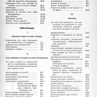 3481 - Page 18 - Tarifs des assurances sociales. II. Nomenclatures. B. Nomenclature générale des actes de chirurgie et des actes de spécialités?. 2° Nomenclature par spécialités. Urologie / Ophtalmologie