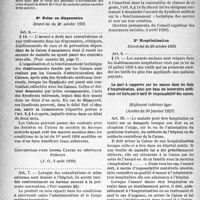 3503 - Page 16 - Assurances sociales. - I. risque-maladie (professions non agricoles). II. Les prestations. B. Les prestations en nature. 1° Soins à domicile ou au cabinet du médecin. III. Rapports entre l’assuré et la caisse. c) Soins préventifs / 2° Soins en dispensaire / 3° Hôspitalisation