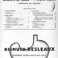 3508 - Page 1 - Supplément mensuel. Documentation professionnelle permanente du médecin praticien. Accidents du travail - I. incapacité temporaire / Sommaire