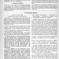 3527 - Page 20 - Accidents du travail. V. Contrôle. Procédure. Sanctions. B. Procédure. 2° Rechute / 3° Assistance judiciaire / C. Sanctions pénales