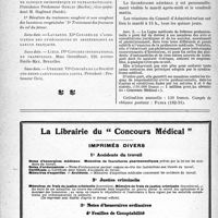 3531 - Page VI - Calendrier des Congrès pour l’année 1939 / Ligue médicale de défense professionnelle, (Sou Médical)