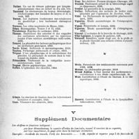 3573 - Page 3360 - Table des matières. Année 1938. IV, Bibliographie / V, Supplément Documentaire