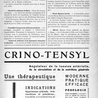 0008 - Page VII-5 - Dernières nouvelles. Académie de chirurgie / Faculté de médecine de Paris / Assemblée français de médecine générale / Institut de médecine et de pharmacie coloniales de Marseille / Association de la Presse médicale belge / Musée Maurice Letulle / Mâcon