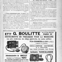 0010 - Page IX-7 - Dernières nouvelles. Hommage au Docteur Bozo / L’Union internationale contre le cancer / Prix de l’Académie de médecine / Un « Institut vocal universel » à Paris / Hôpitaux de Nîmes