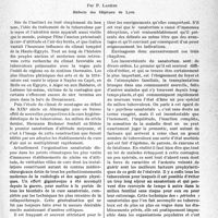 0022 - Page 19 - Partie scientifique. Travaux originaux. La cure sanatoriale du tuberculeux. Ses défauts — Ses avantages — Ses indications, par P. Lagèze [F. Dumarest]