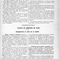 0046 - Page 43 - Partie professionnelle. Bulletin de l’Actualité. Prix de l’académie de médecine décernés en 1938 / Faculté de médecine de Paris. Enseignement et actes de la Faculté