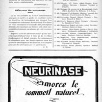 0051 - Page 48-LIV - A travers l’officiel. Association des médecins automobilistes de France / Méfiez-vous des toxicomanes / Ligue médicale de défense professionnelle, « Le Sou Médical »