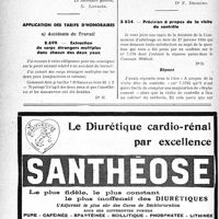 0053 - Page 50-LVI - Correspondance. Mutualité familiale [G. Lavalée] / Application des tarifs d’honoraires. a) Accidents du travail. Extraction de corps étrangers multiples dans chacun des deux yeux / Précision à propos de la visite de contrôle