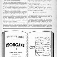 0070 - Page XIII-67 - A travers l’officiel. Hygiène publique / Légion d’honneur / Enseignement de la médecine