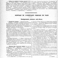 0115 - Page 112 - Partie professionnelle. Faculté de médecine de Paris. Enseignement et actes de la Faculté / Hôpitaux de l’assistance publique de Paris. Enseignement, concours, avis divers