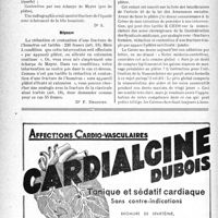 0123 - Page 120-LXVI - Correspondance. Application des tarifs d'honoraires. a) Accidents du Travail. Traitement d’une fracture de l’extrémité supérieure de l’humérus par pose d’écharpe de Mayor / b) Assurances sociales. Plâtre pour pied bot après « bonne réduction » obtenue