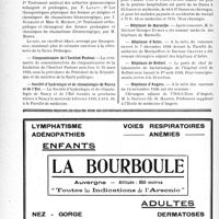 0133 - Page 130-VIII - Dernières nouvelles. Ligue français contre le rhumatisme / Cinquantenaire de l’Institut Pasteur / Société d’hydrologie et de climatologie de Nancy et de l’Est / Le budget de l’Assistance publique à Paris / Hôpitaux de Marseille / Hôpitaux d’Arles / Hôpitaux de Belfort / Hôpitaux d’Angers