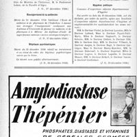 0135 - Page 132-X - A travers l’officiel. Légion d’honneur / Enseignement de la médecine / Hôpitaux psychiatriques / Maladies professionnelles / Hygiène publique
