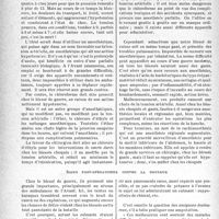 0151 - Page 148 - Partie scientifique. Travaux originaux. La clinique au goût du jour. Comment traiter la douleur au cours de l’évolution d’une blessure de guerre, d’après le Docteur L. Grimault. Avant et pendant d’opération / Soins post-opératoires contre la douleur