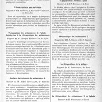 0162 - Page 159 - Partie scientifique. L’actualité scientifique. Les Congrès. XXVe congrès français de médecine, (Marseille, 10-12 novembre 1938). L’hypochlorémie en clinique chirurgicale, Rapport de M. Y. Bourde / L’hypochlorémie post-opératoire, Rapport de MM. Bigwood, L. Mayer et Van Doren / Thérapeutique des avitaminoses de l’adulte. Introduction à la thérapeutique des avitaminoses, Rapport de M. Georges Mouriquand / Les hases du traitement des avitaminoses A, Rapport de M. André Chevalier / Thérapeutique des avitaminoses de l’adulte en pays tropical : béribéri ; sprue, Rapport de M.M. F. Toullec et M. Riou / Thérapeutique des avitaminoses C, Rapport de MM. A. Giroud et C.-P. Leblond / La thérapeutique de la pellagre, Rapport de M. Nitzulescu / La thérapeutique des avitaminoses D de l’adulte, Rapport de M. Willstaedt [P. Lacroix]