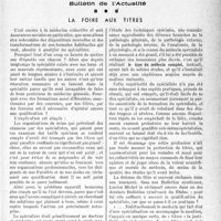0164 - Page 161 - Partie professionnelle. Bulletin de l’Actualité. La foire aux titres
