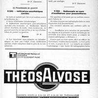 0190 - Page LXV-187 - Correspondance. Application des tarifs d’honoraires. a) Accidents du Travail. Pansements rares à la colle de Unna / b) Pensionnés de guerre. Infiltrations anesthésiques (Leriche) / Radioscopie au cours d'insufflations pour pneumothorax