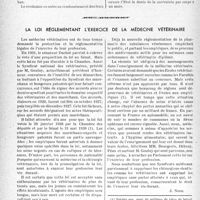 0209 - Page 206 - Propos du jour. L’humour au prétoire / La loi réglementant l’exercice de la médecine vétérinaire [J. Noir]