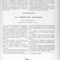 0212 - Page 209 - Partie scientifique. Travaux originaux. Cancer du corps thyroïde, par M. le Professeur Lenormant / Les appendicites pelviennes, Docteur Jacques Maury