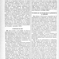 0225 - Page 222 - Partie scientifique. L’actualité scientifique. La Presse. Les azotémies avec manque de sel et leur thérapeutique par rechloruration [(J. Castaigne, Le Journal Médical français, septembre 1938.)] / L’anévrisme du cœur [(L’Orientation Médicale, novembre 1938.)] / Vaccination par voie buccale dans les pyélonéphrites à colibacilles [(Paris Médical, 3 décembre 1938.)]