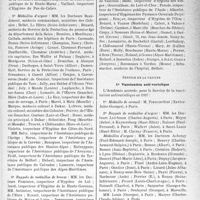 0248 - Page 245 - Partie professionnelle. L’actualité professionnelle. Médailles de l’académie de médecine(1938). Service de l’hygiène de l’enfance / Service de la vaccine