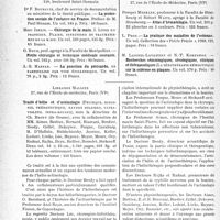 0293 - Page 290 - Partie scientifique. L’actualité scientifique. Les Livres. Les Livres qui viennent, de paraître… / Traité d’hélio et d’actinologie, Librairie Maloine, Paris (VIe)