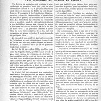0297 - Page 294 - Partie professionnelle. Bulletin de l’Actualité. Le médecin stomatologiste est-il qualifié pour appareiller un réformé de guerre ?