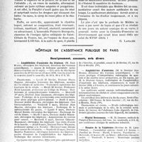 0301 - Page 298 - Partie professionnelle. L’actualité professionnelle. Variétés. Clysterium Donare… [G. Lavalée] / Hôpitaux de l'assistance publique de Paris. Enseignement, concours, avis divers