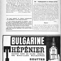 0303 - Page 300-XXVI - A travers l’officiel. Médaille des épidémies / Correspondance. Application des tarifs d’honoraires. a) Accidents du Travail. Radiographie en clinique privée