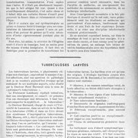 0326 - Page 321 - Partie scientifique. Travaux originaux. Modulations sur l’épidémiologie, par le Docteur P. Chavigny / Tuberculoses larvées [P. Lacroix]