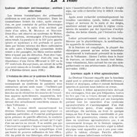0334 - Page 329 - Partie scientifique. L’actualité scientifique. La Presse. Syndrome pédiculaire post-traumatique ; azotémie extra-rénale [(Rev. Med. Fr. d’Extrême-Orient, mars 1938.)] / L’évolution des idées sur le syndrome de Volkmann [(La Médecine, novembre 1938.)] / Leucémies aiguës à début agranulocytaire [(Toulouse Médical, 15 novembre 1938.)]