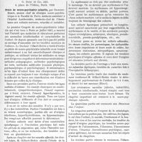 0338 - Page 333 - Partie scientifique. L’actualité scientifique. Les livres. Précis de neuro-psychiatrie infantile, par Gilbert-Robin, O. Doin et Cie, édit, Paris, 1938