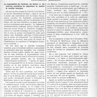0344 - Page 339 - Partie professionnelle. L'actualité professionnelle. Informations judiciaires. La responsabilité des Syndicats, des Caisses et des médecins contrôleurs ou rapporteurs en matière de contrôle technique