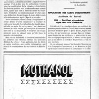 0356 - Page XLVII-351 - Correspondance. Mutualité familiale [G. Lavalée] / Application des tarifs d'honoraires. Accidents du Travail. Certificat de guérison signé sans voir l'intéressé