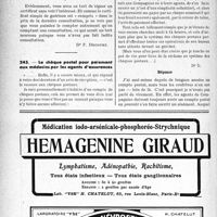 0357 - Page 352-XLVIII - Correspondance. Application des tarifs d'honoraires. Accidents du Travail. Certificat de guérison signé sans voir l'intéressé / Le chèque postal pour paiement aux médecins par les agents d’assurances