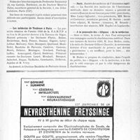 0366 - Page IX-361 - Dernières nouvelles. Journées gynécologiques de Bordeaux / Les médecins de Toulouse à Paris / Paris / A la poursuite des « illégaux » de la médecine