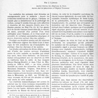 0382 - Page 377 - Partie scientifique. Travaux originaux. Une variété d'encéphalite épizootique du cheval transmissible à l'homme, par J. Langle