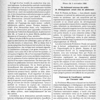 0393 - Page 388 - Partie scientifique. L’actualité scientifique. Les Sociétés Savantes. Paris. Société médicale des hôpitaux de Paris. La dissociation auriculo-ventriculaire iso-rythmique rhumatismale, (4-11-1938) / Société de médecine de Paris, Séance du 4 novembre 1938. Un traitement nouveau des arrêts de développement sexuel chez les adolescents / Traitement de l’insuffisance surrénale par l’hormone mâle