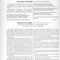 0413 - Page 408 - Partie professionnelle. Bulletin de l’Actualité. Bibliographie. Vers l’amour et l’au delà, par le Docteur Dani Hervoüet [J. Noir] / Histoire de la rue Rollin, par F. Cadet de Gassicourt
