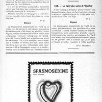 0418 - Page LXI-413 - Correspondance. Application des tarifs d’honoraires. a) Accidents du Travail. Le prix des radioscopies / Le tarif des soins à l'hôpital