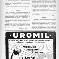 0419 - Page 414-LXII - Correspondance. Application des tarifs d’honoraires. a) Accidents du Travail. Déplacement dans une même commune / L’anesthésie générale n’est tarifée que si elle est effectuée par un médecin autre que l’opérateur