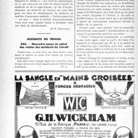 0421 - Page 416-LXIV - Correspondance. Application des tarifs d’honoraires. b) Assurances sociales. Visites et frais de déplacement en cas de grossesse et accouchement chez une assurée assistée / Accidents du travail. Nouvelles bases de calcul des rentes des accidents du travail