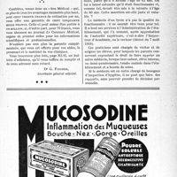 0432 - Page VII-427 - Service de propagande du “concours”. La défense professionnelle individuelle par le sou médical. La garantie totale des adhérents du Sou, abonnés au Concours Médical, est portée à un million. Fixation du chiffre de la cotisation / A quel âge un médecin de lycée peut-il être mis à la retraite ?