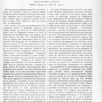 0486 - Page 465 - Partie professionnelle. Bulletin de l’Actualité. Questions médico-sociales. Les conditions de curabilité de la tuberculose pulmonaire (L’avenir du tuberculeux et l’avenir de la tuberculose)