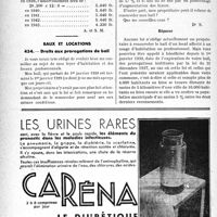 0493 - Page 472-XXXVI - Correspondance. Fiscalité. Amortissement du prix d’achat d’une automobile / Baux et locations. Droits aux prorogations de bail
