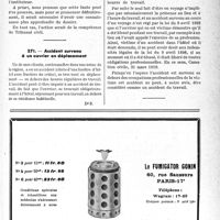 0496 - Page XXXIX-475 - Correspondance. Accidents du travail. Accident survenu à un élève à l’école / Accident survenu à un ouvrier en déplacement