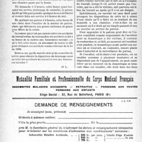 0497 - Page 476-XL - Correspondance. Accidents du travail. Accident survenu à une domestique dans un escalier de la maison du patron